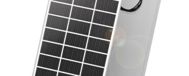 300W monocrystalline solar panel, front and back view