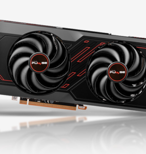 Sapphire PULSE AMD Radeon RX 7600 8GB graphics card, black dual-fan design with red accents
