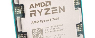 AMD Ryzen 5 7600 AM5 processor chip top view