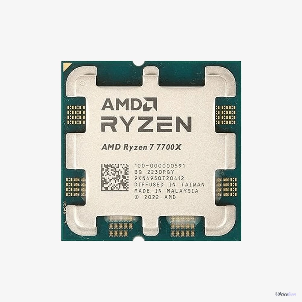 AMD Ryzen 7 7700X AM5 processor chip top view