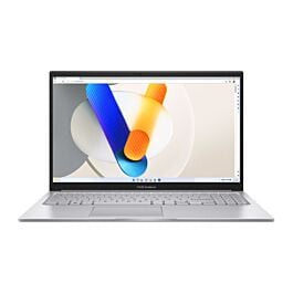 ASUS Vivobook 15 X1504VA laptop front view with keyboard