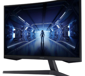 Samsung Odyssey G5 27 inch curved gaming monitor, one of the best gaming monitors under Rs. 100,000 in Pakistan
