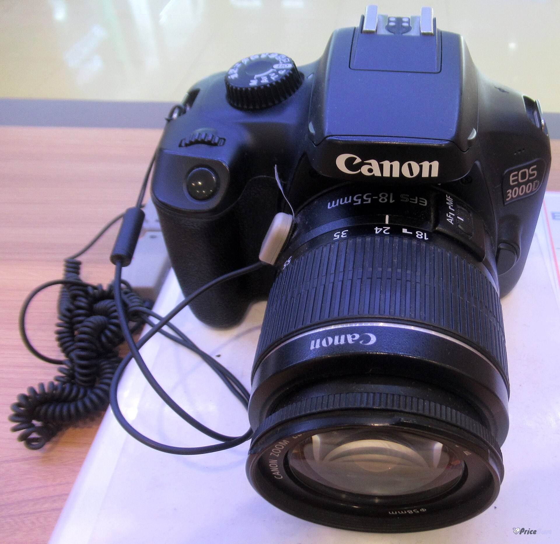 Canon 3000D price in Pakistan, DSLR camera body front view