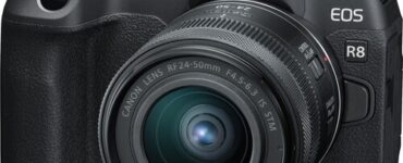 Canon EOS R8 mirrorless camera with RF 24-50mm f/4.5-6.3 IS STM kit lens