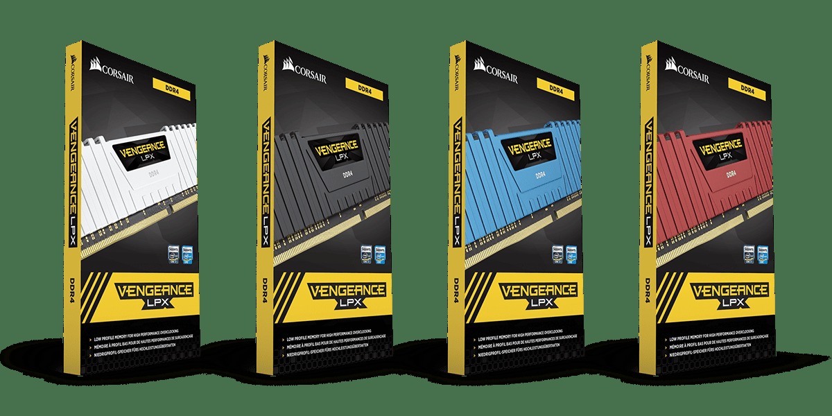Corsair Vengeance LPX DDR4 retail packaging