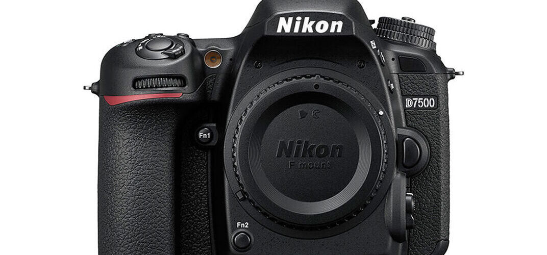 Nikon D7500 DSLR camera front view