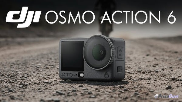 DJI Osmo Action 6 action camera on gravel trail