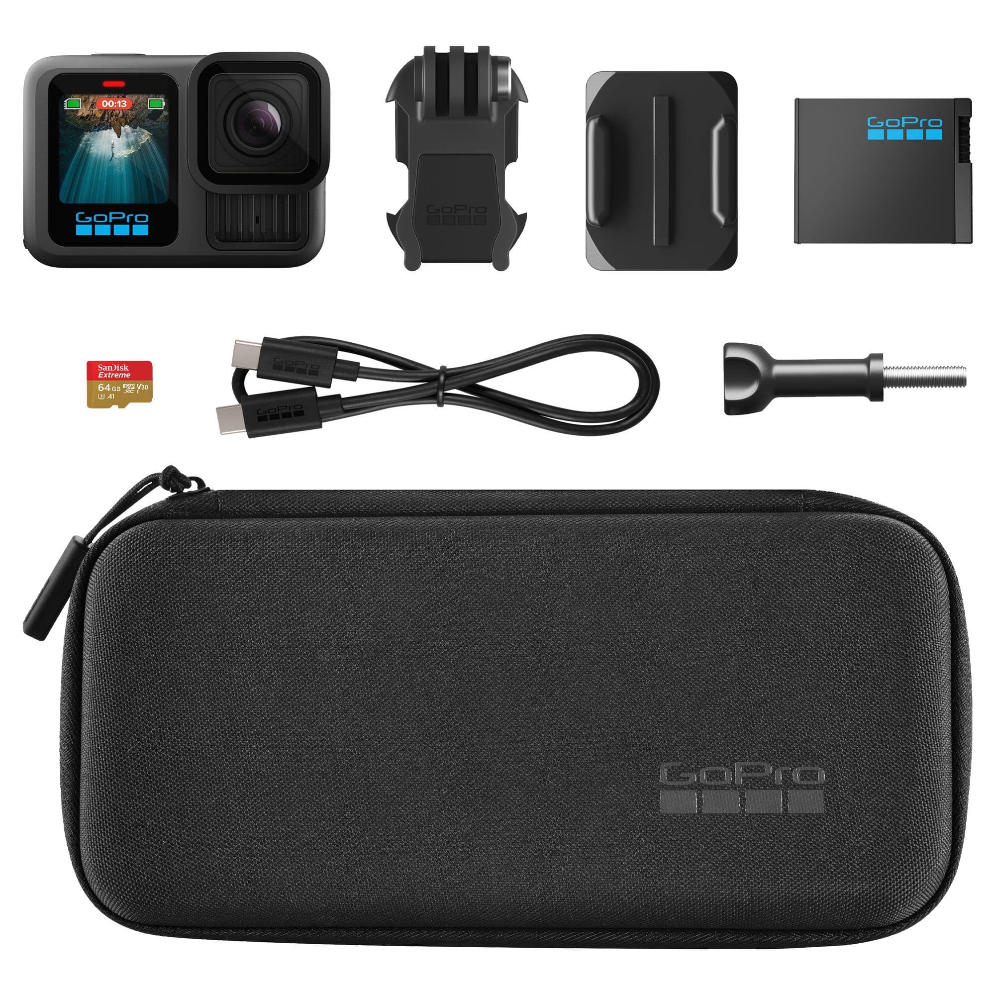 GoPro Hero 13 Black price in Pakistan camera kit with Enduro battery case and mount