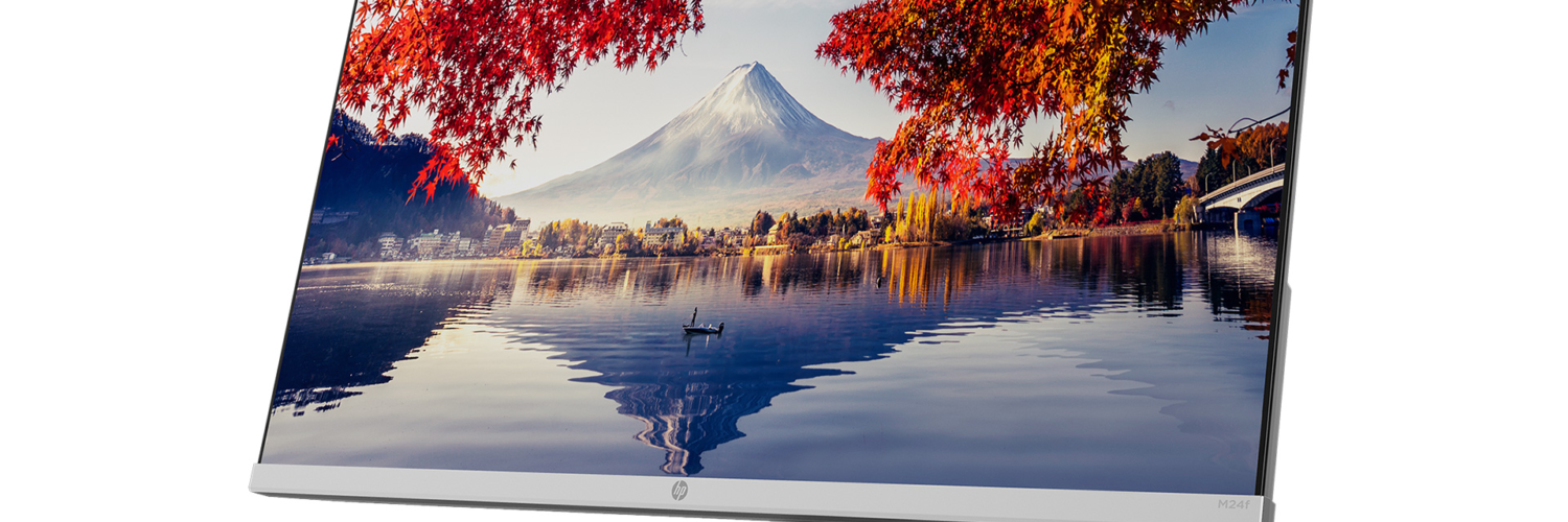 HP M24f price in Pakistan - 23.8 inch FHD IPS ultra slim monitor front view