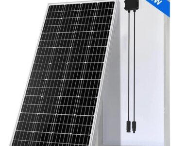 200W solar panel price in Pakistan, mono panel front and back view