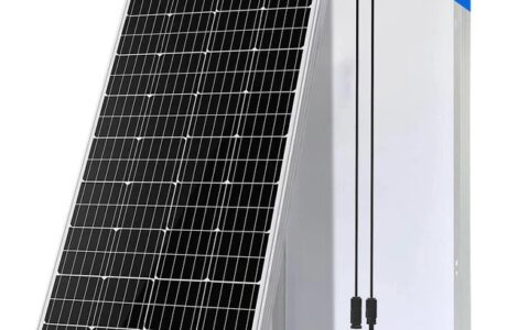 200W solar panel price in Pakistan, mono panel front and back view