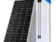 200W solar panel price in Pakistan, mono panel front and back view