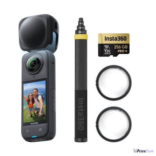 Insta360 X4 price in Pakistan - Insta360 X4 8K 360 action camera with selfie stick and lens guards