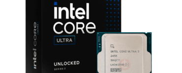 Intel Core Ultra 5 245K processor box and chip