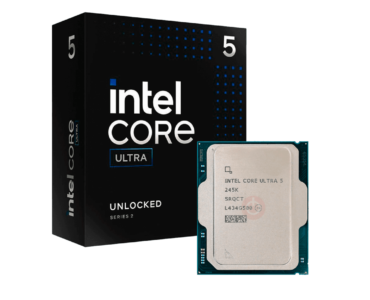 Intel Core Ultra 5 245K processor box and chip