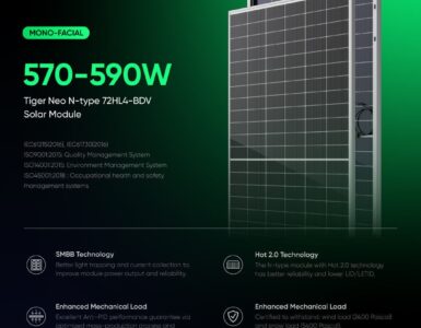 Jinko 575W N-type Tiger Neo solar panel price in Pakistan