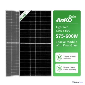 Jinko Tiger Neo 72HL4-BDV 575W N-type bifacial solar module