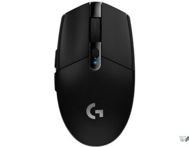 Logitech G305 Lightspeed price in Pakistan, black wireless gaming mouse top view
