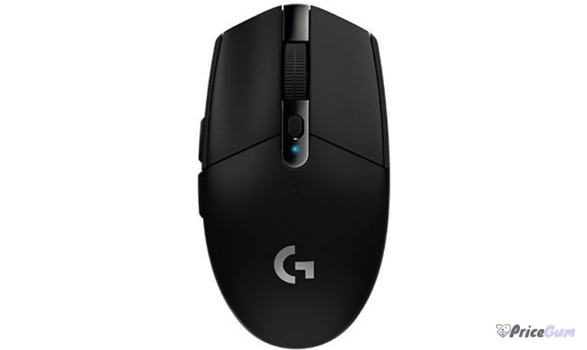Logitech G305 Lightspeed price in Pakistan, black wireless gaming mouse top view