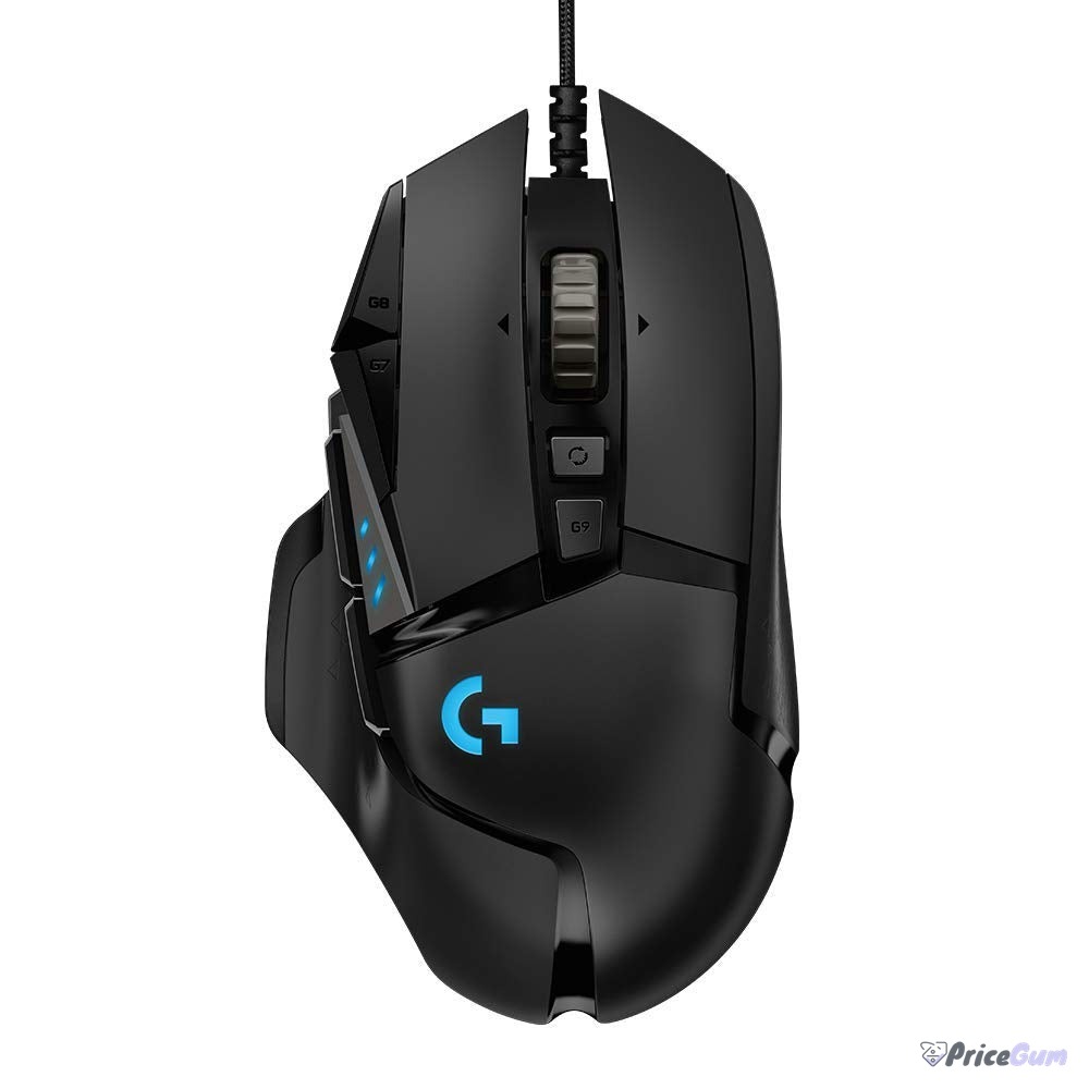 Logitech G502 HERO price in Pakistan, wired gaming mouse top view