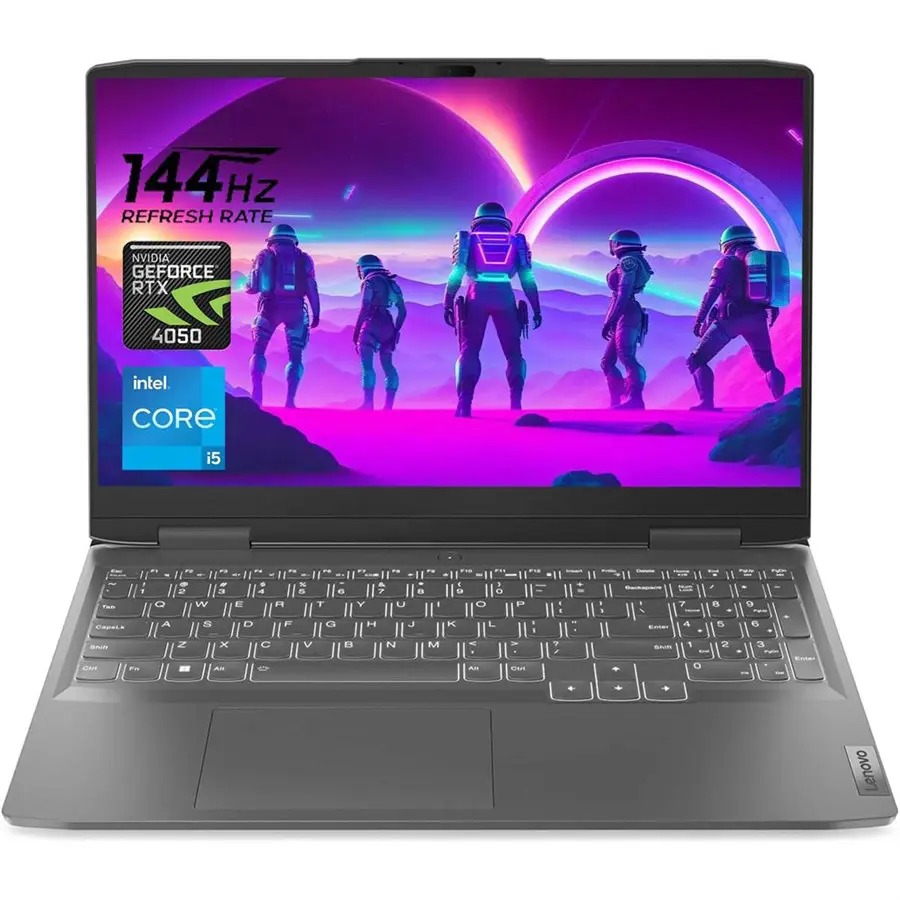 Lenovo LOQ 15 front view with 144Hz display