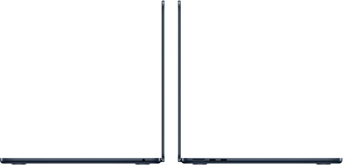 Apple MacBook Air M3 thin aluminium profile and ports