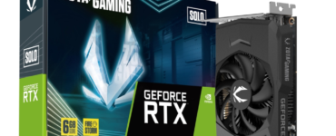 ZOTAC GAMING GeForce RTX 3050 Solo 6GB box and graphics card - RTX 3050 6GB price in Pakistan