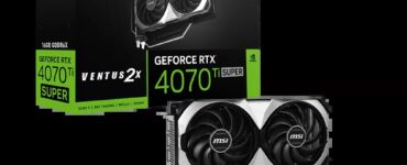NVIDIA RTX 4070 Ti SUPER price in Pakistan, MSI Ventus 2X GeForce RTX 4070 Ti SUPER 16GB graphics card and box