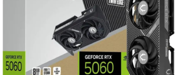 ZOTAC GAMING GeForce RTX 5060 Twin Edge OC 8GB graphics card with retail box