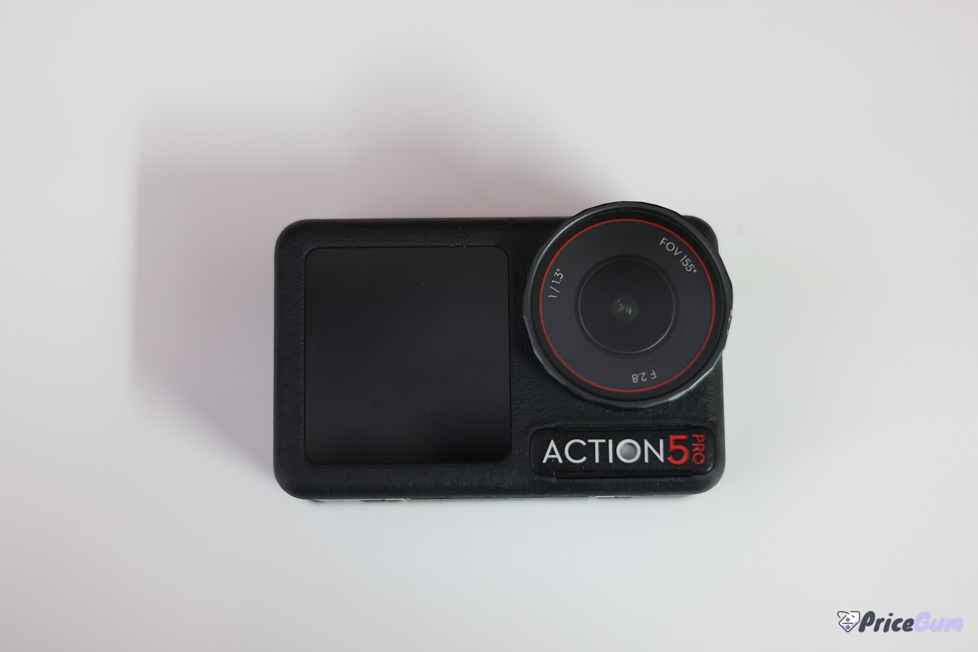 DJI Osmo Action 5 Pro action camera front view with dual screens
