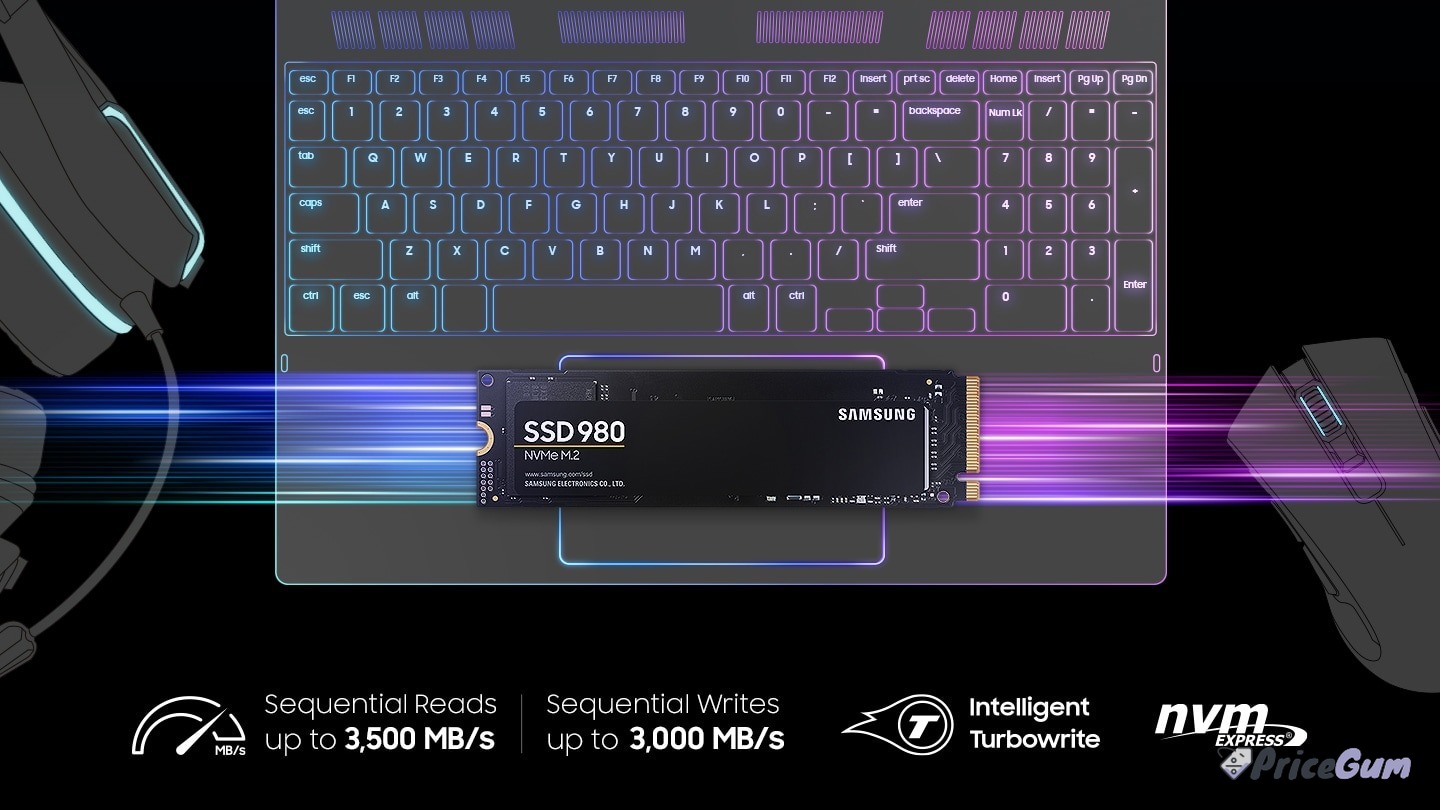 Samsung 980 1TB price in Pakistan (MZ-V8V1T0B Gen3 NVMe SSD)