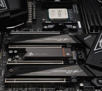 Seagate FireCuda 530 1TB NVMe SSD installed in a PC