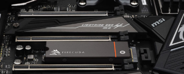 Seagate FireCuda 530 1TB NVMe SSD installed in a PC
