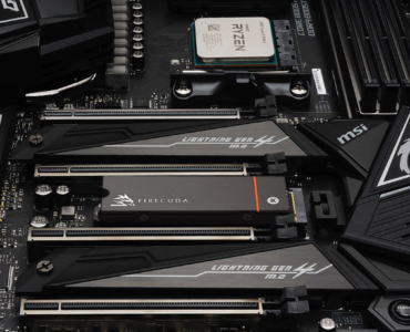 Seagate FireCuda 530 1TB NVMe SSD installed in a PC