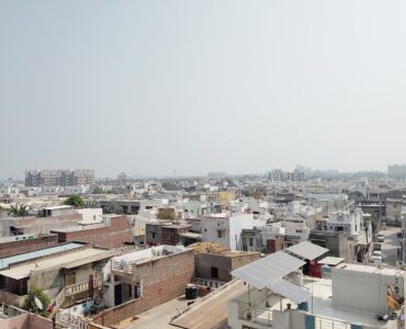 Solar panels on a rooftop in Pakistan