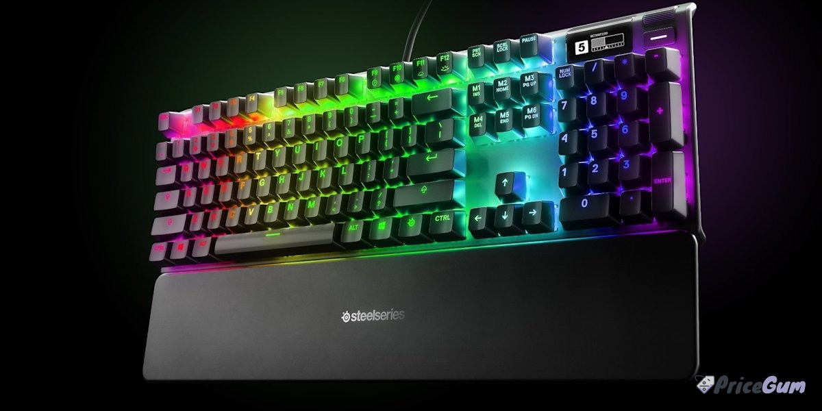 SteelSeries Apex Pro with magnetic wrist rest