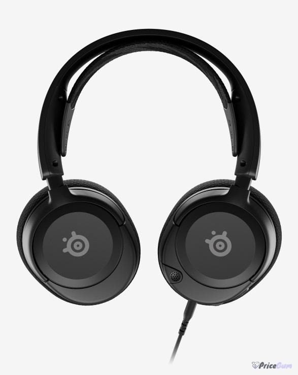 SteelSeries Arctis Nova 1 front view showing ComfortMAX fit and AirWeave cushions