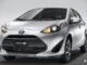 Toyota Aqua hybrid hatchback front view