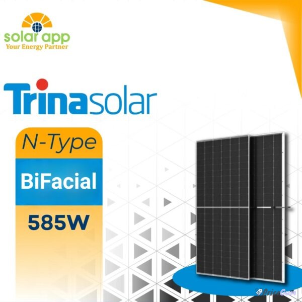Trina Solar panel price in Pakistan, Vertex 585W N-type bifacial solar panel
