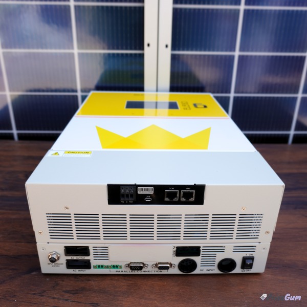 Crown Elego 6kW inverter connection terminals, parallel ports and battery wiring