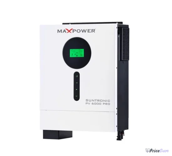 MaxPower Suntronic PV6000 Pro hybrid inverter side angle view